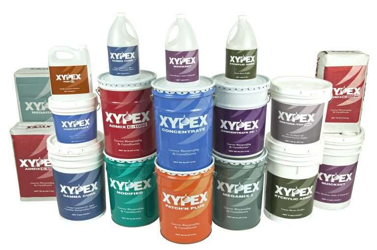 Xypex Waterproofing products Geroquip Inc
