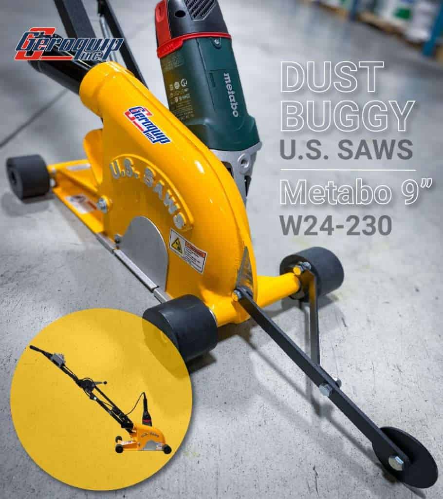 U.S. Saws Dust Buggy Joint cleanout saw Geroquip Inc