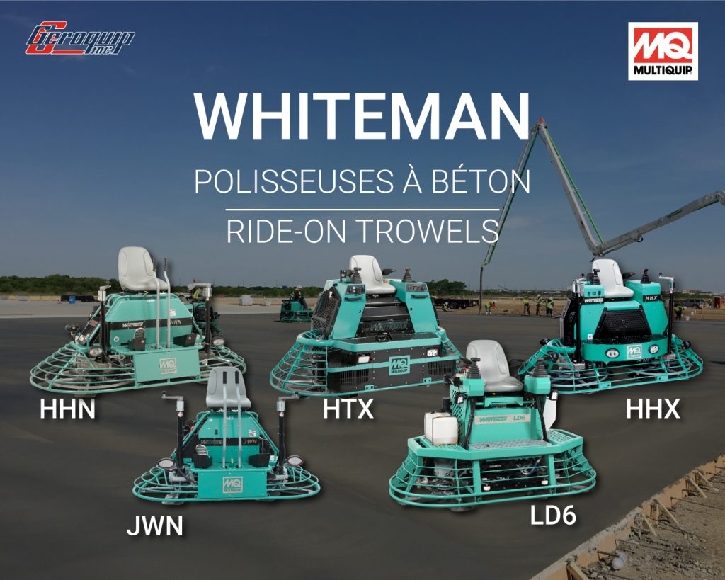 WHITEMAN-polisseuses béton - ride on trowels