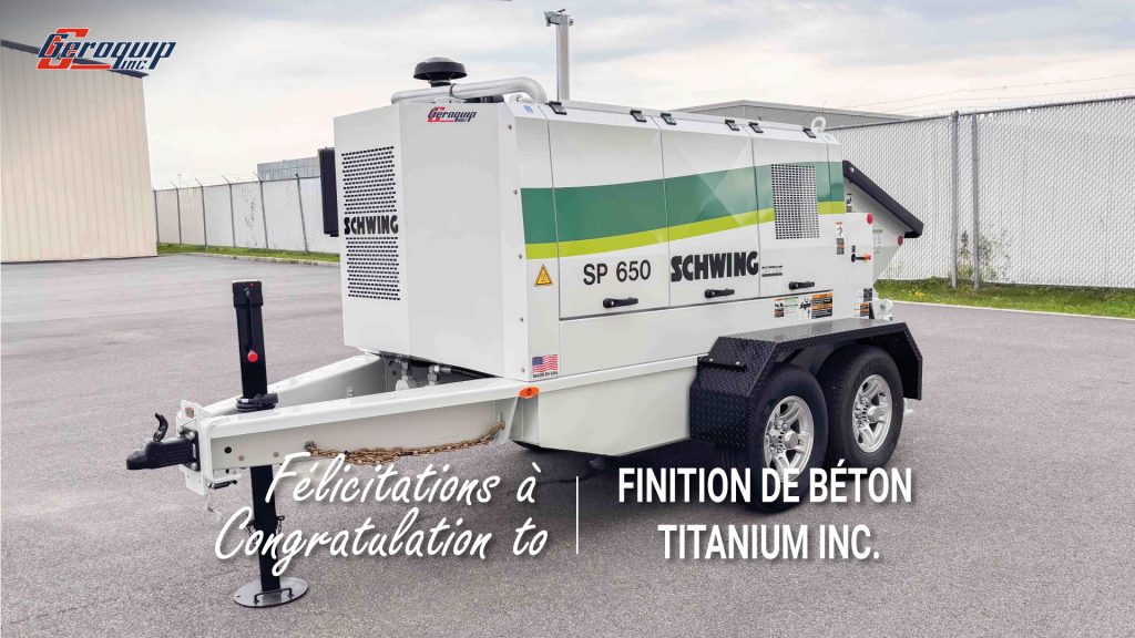Finition de béton Titanium - schwing sp 650